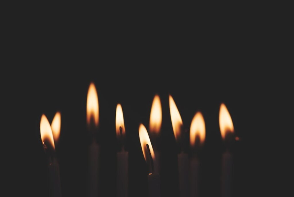 Photo Burning candle